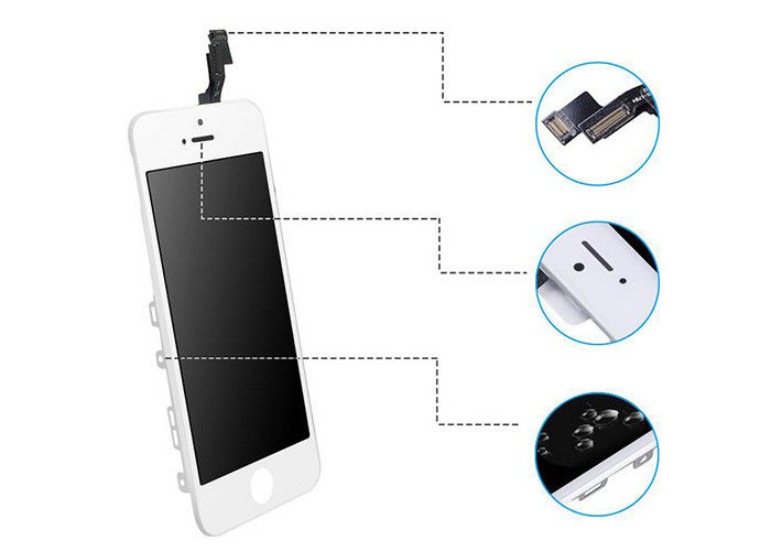 Tempered Glass Material iPhone 5s LCD Screen Digitizer Assembly Mobilephone White Original IC