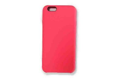 Simple Blank Apple Silicone Phone Case , Customized Style iPhone Silicone Case Cover