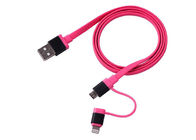2 in 1 Cell Phone USB Cable Micro to 8 Pin Connectors USB Phone Charger Cable