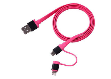 2 in 1 Cell Phone USB Cable Micro to 8 Pin Connectors USB Phone Charger Cable