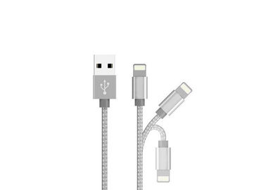 Silver Fast Charging USB Cable , Magnetic Mobile Phone Replacements Part