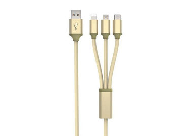 Multi - Function TPE Micro USB Charging Cable for iPhone and Samsung Smartphones