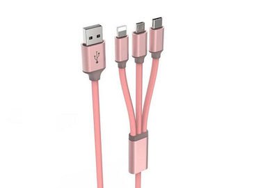 Multi - Function TPE Micro USB Charging Cable for iPhone and Samsung Smartphones