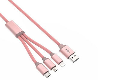 Multi - Function TPE Micro USB Charging Cable for iPhone and Samsung Smartphones